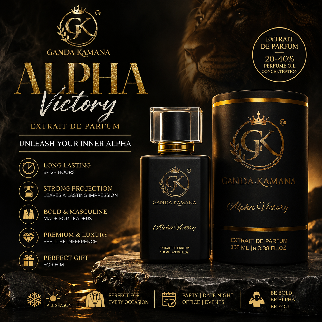 Alpha Victory Extrait De Parfum