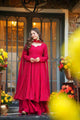 Ruby Rose Embroidered Anarkali Suit Set