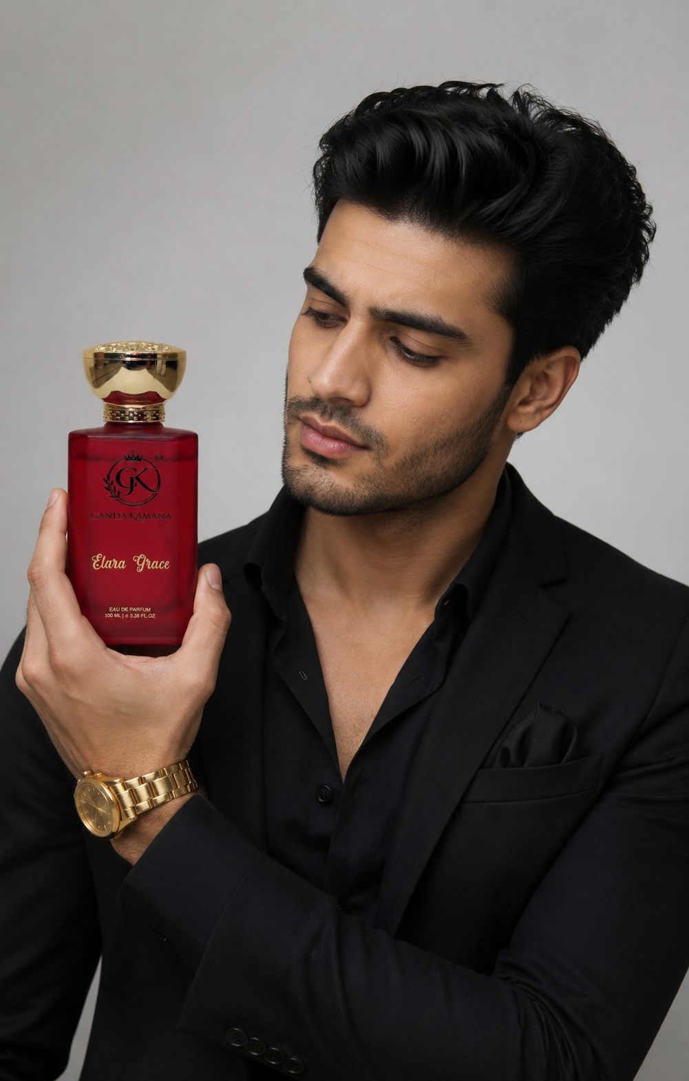 Elara Grace Unisex Eau De Parfum 100ML | Caramel, Oud, Amber & Saffron Luxury Fragrance